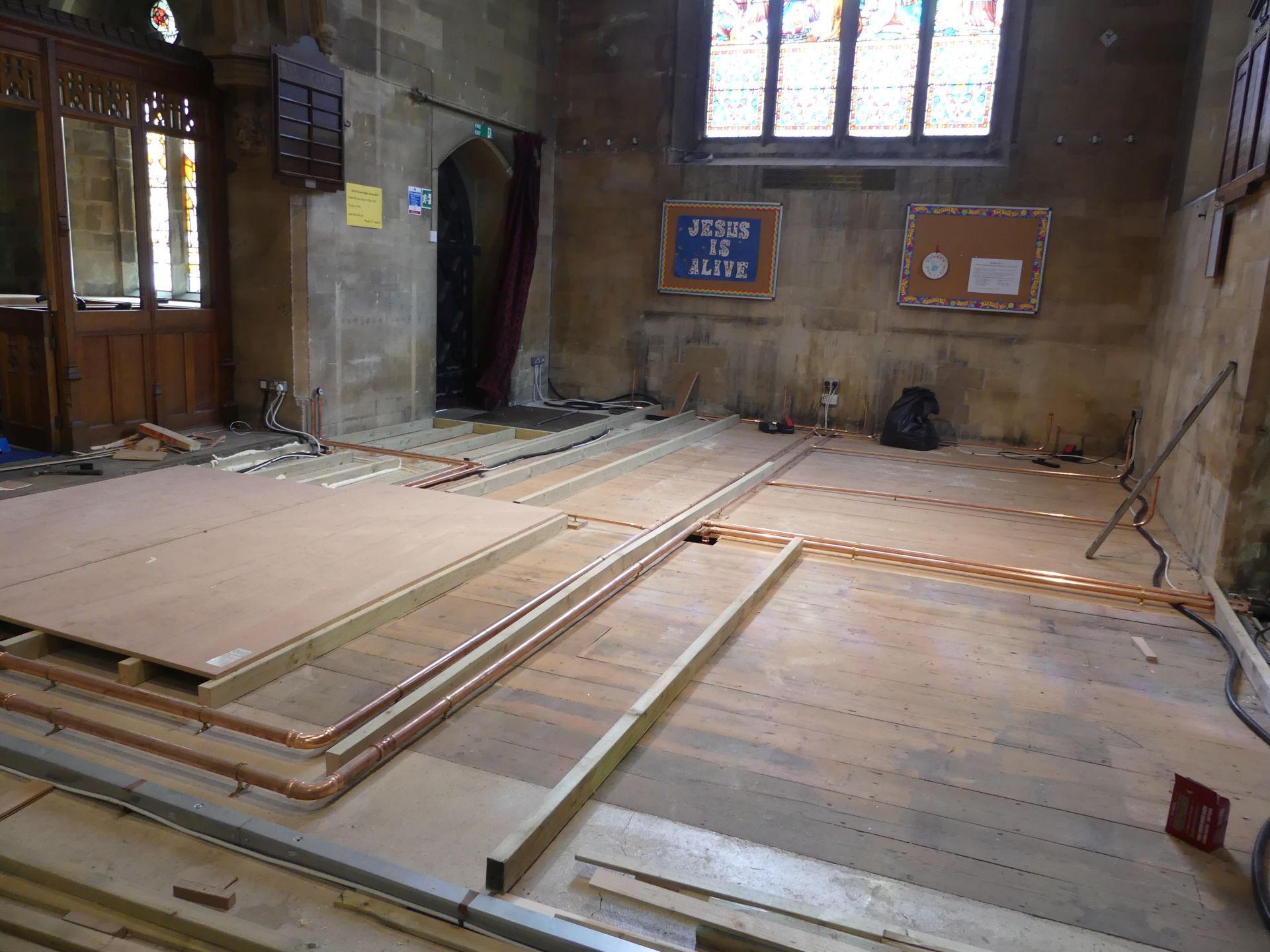 Christ Church floor renovation
