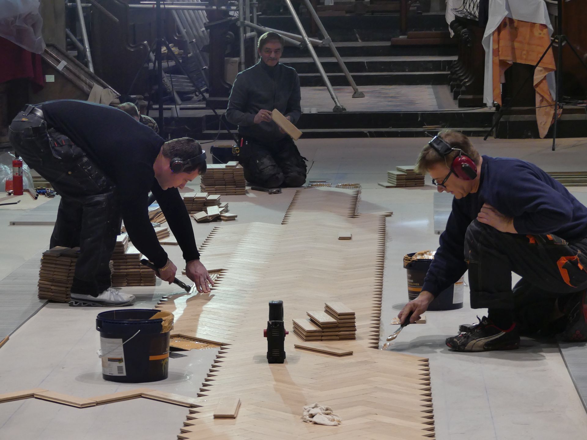 Christ church floor renovation