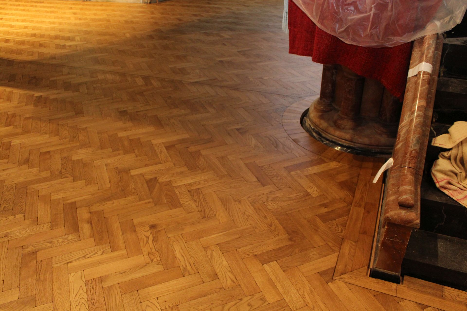 Christ Church wooden floor after renovation