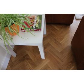 Tumbled Prime Oak Parquet Flooring Blocks Mat Oil Finish size 22x70x280mm