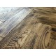 Burnt Tumbled Rustic Oak Parquet Flooring Blocks Natro Finish size 16x70x280mm