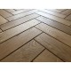 Beveled Oak Parquet Flooring Blocks Mat Oil Finish, size 16x70x280mm
