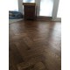 P130 Tumbled Dark Oak Parquet Flooring Blocks Mat Oil Finish, size 16x70x280mm