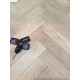 Tumbled Rustic Oak Parquet Flooring Blocks Mat White Washed Finish, size 16x70x280mm