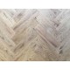 Tumbled Rustic Light Burnt Oak Parquet Flooring Blocks Natro Finish size 16x70x280mm