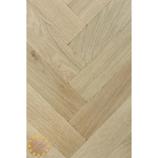 Tumbled Rustic Oak Parquet Flooring Blocks Unfinishead 16x70x280mm