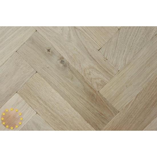 Tumbled Rustic Oak Parquet Flooring Blocks Unfinishead 16x70x280mm