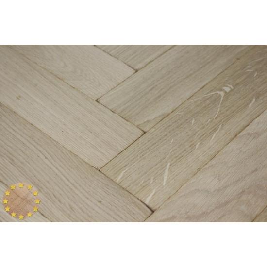 Sample of P103/16 Tumbled Prime Oak Parquet Flooring Blocks Unfinishead 16x70x280mm