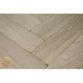 Sample of P103/22 Tumbled Prime Oak Parquet Flooring Blocks Unfinishead 22x70x280mm