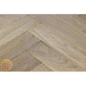 Tumbled Rustic Oak Parquet Flooring Blocks Natro Finish, size 16x70x280mm