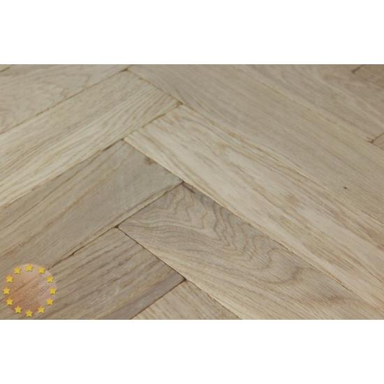 Tumbled Rustic Oak Parquet Flooring Blocks Natro Finish, size 16x70x280mm