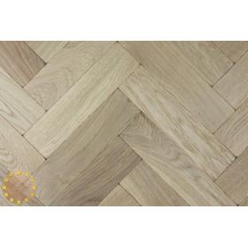 Tumbled Rustic Oak Parquet Flooring Blocks Natro Finish, size 16x70x280mm
