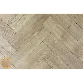 Tumbled Rosland Oak Parquet Flooring Blocks Mat Oil Finish, size 16x70x280mm