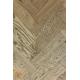 Sample of P119/16 Walnut Tumbled Parquet Flooring, size 16x70x280mm