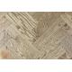 Sample of P119/16 Walnut Tumbled Parquet Flooring, size 16x70x280mm