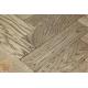 Sample of P119/16 Walnut Tumbled Parquet Flooring, size 16x70x280mm