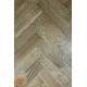 Sample of P122/22 Tumbled Parquet Flooring, Weather Oak size 22x70x280mm