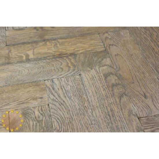 Sample of P123/16 Moonlight Solid Oak Parquet Blocks Size 16x70x280mm