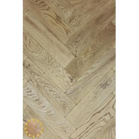 P127/22 Light Burnt Tumbled Parquet Flooring, size 22x70x280mm