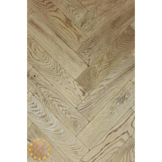 P127/22 Light Burnt Tumbled Parquet Flooring, size 22x70x280mm