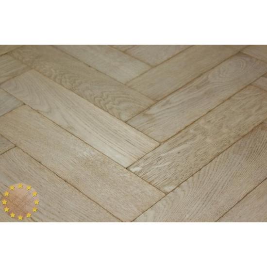 P131/22 White Reaction Solid Parquet Flooring, size 22x70x280mm