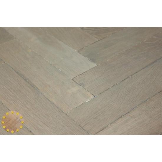 P133/22 Weathered Light Solid Parquet Flooring, size 22x70x280mm