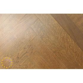 CH002 Rustic Engineered Oak Chevron, Antique Mahogany size:15x100x800mm