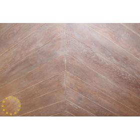CH003 Rustic Engineered Oak Chevron, Plum 15x100x800mm