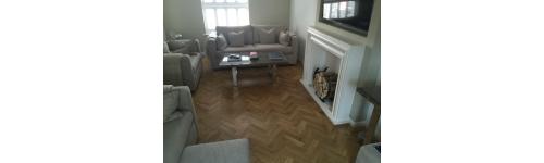 Tumbled oak parquet