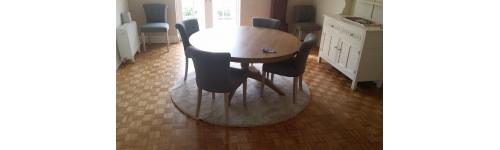 Solid oak mosaic panels